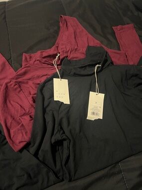 a new day Black mock Turtleneck & Burgundy mock Turtleneck bodysuits